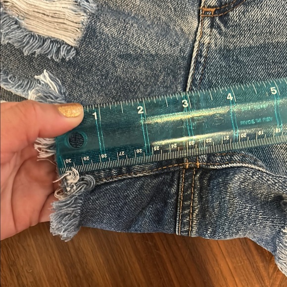 Denim Distressed Women Shorts - Picture 5 of 5